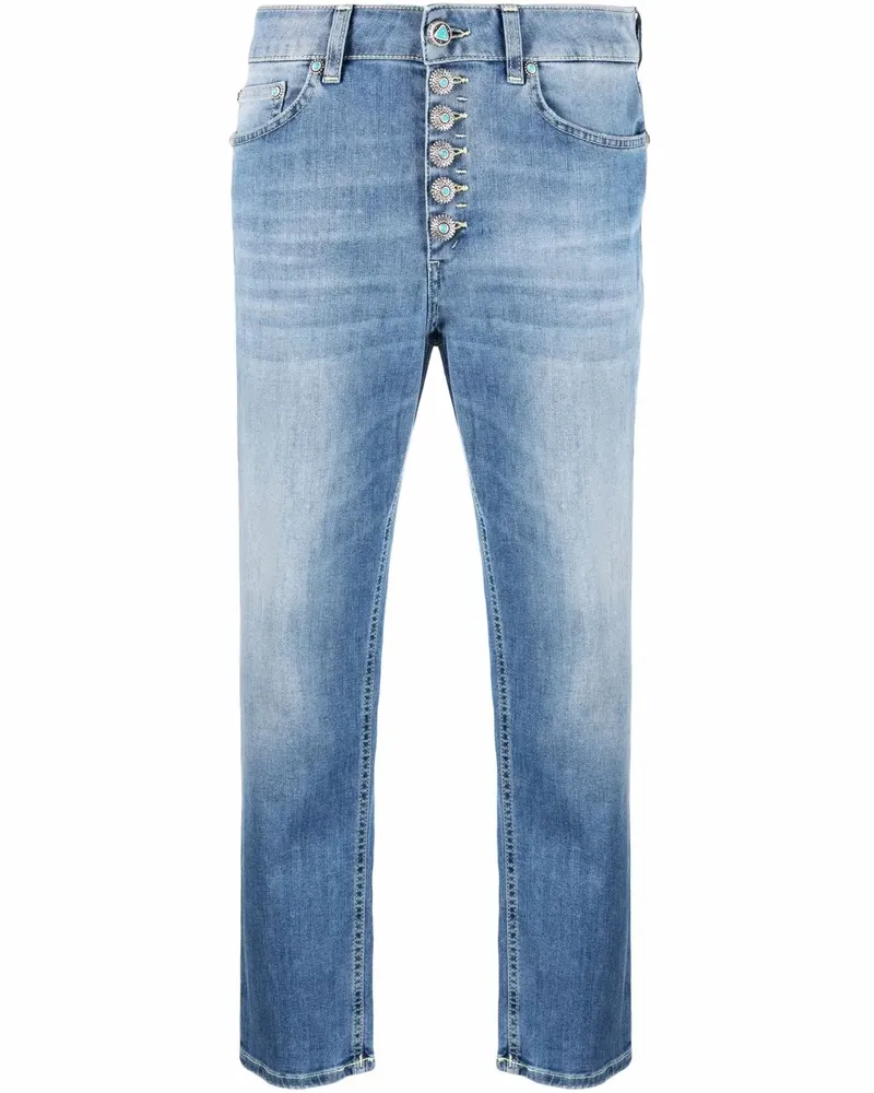 Dondup Koons Cropped-Jeans - Blau Blau
