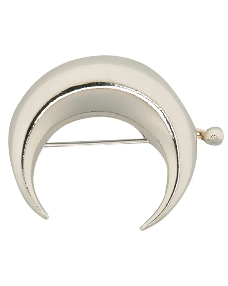Marine Serre Regenerated Tin Moon Haarspange - Silber Silber