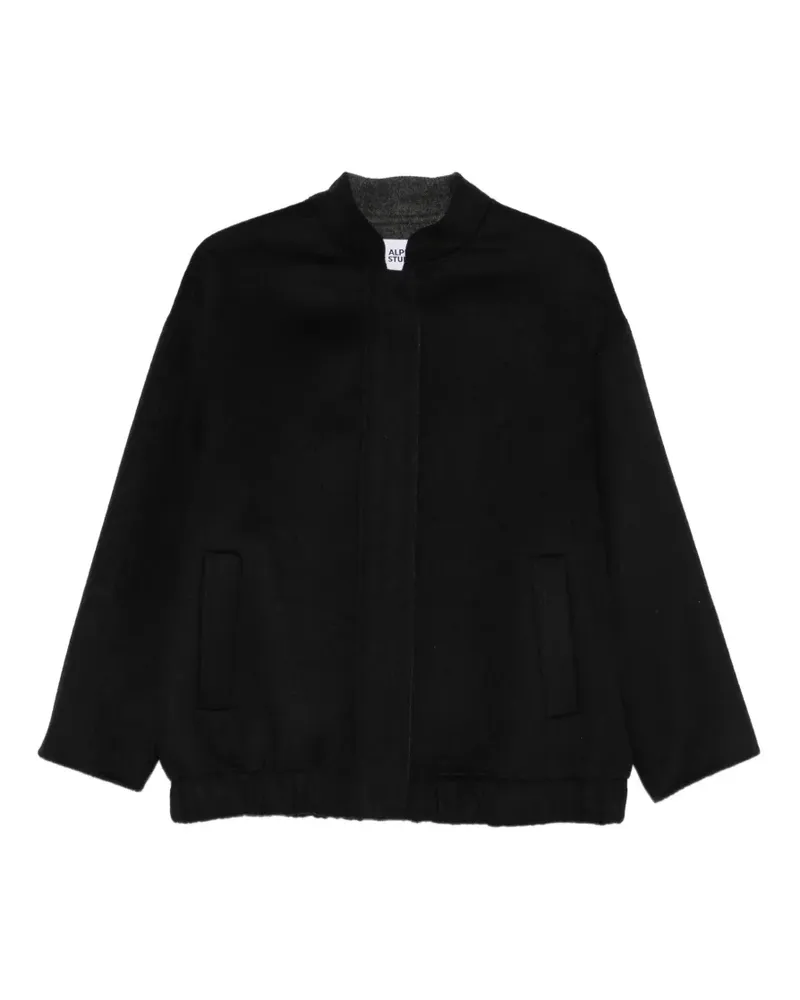 Alpha Studio Bomberjacke mit Reißverschluss - Schwarz Schwarz