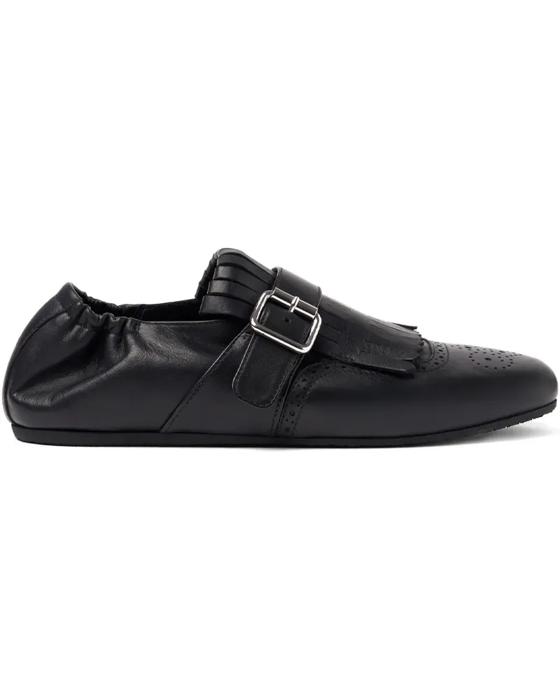 Scarosso Julian Monk-Schuhe mit Fransen - Schwarz Schwarz