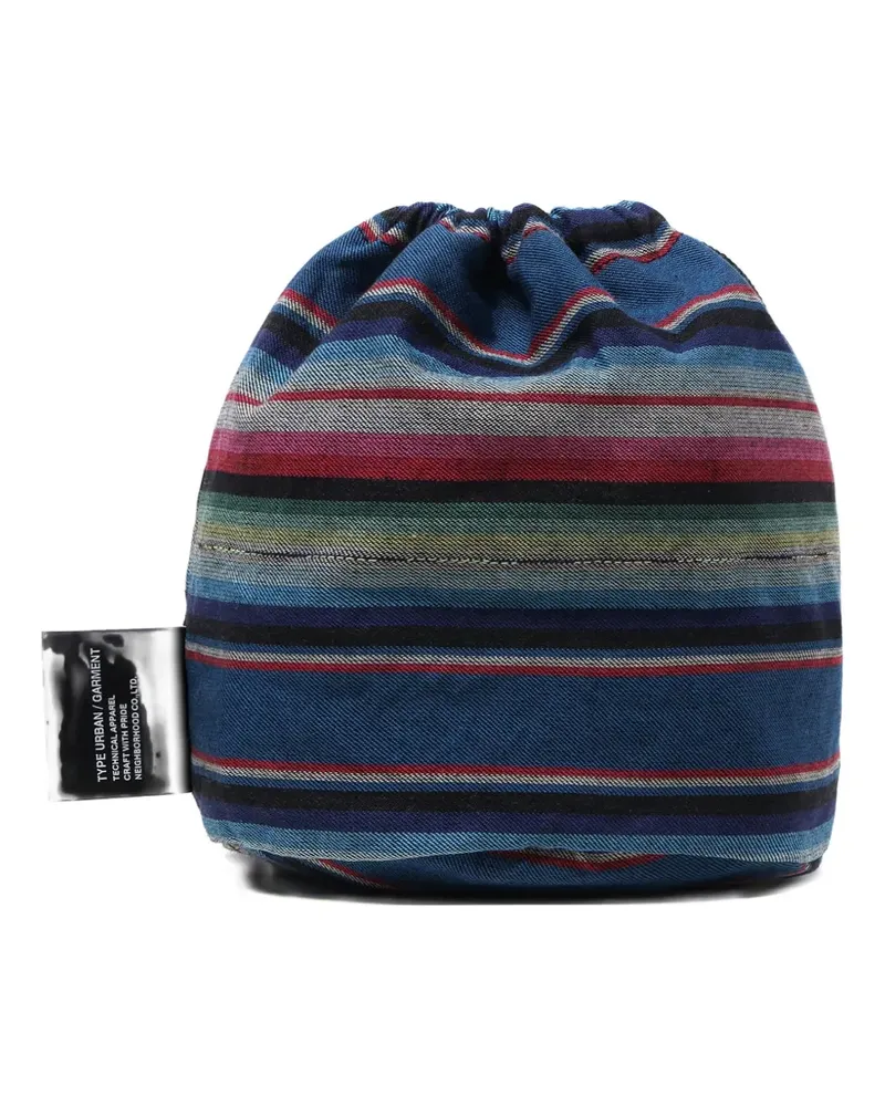 Neighborhood Gestreifte Kuriertasche - Blau Blau