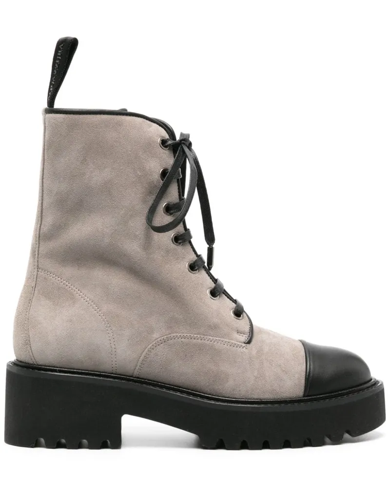 Aquazzura Desert-Boots aus Wildleder Grau