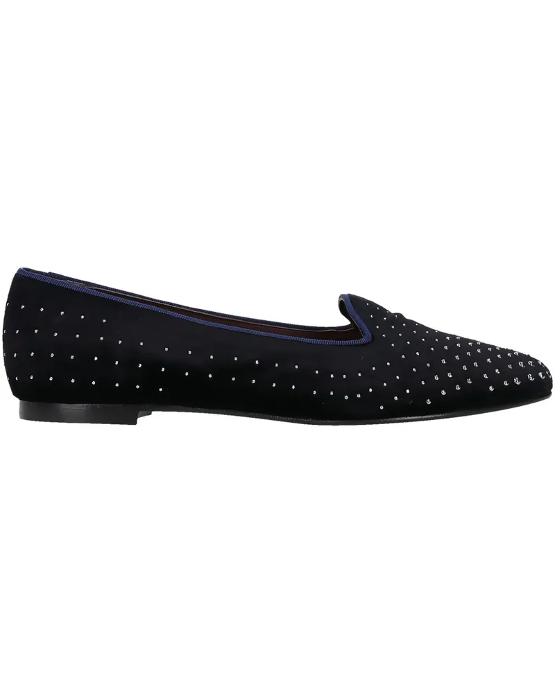 Castañer studded velvet loafers - Blau Blau