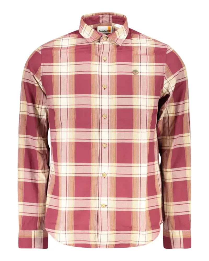 Timberland plaid-pattern button-down shirt - Rot Rot