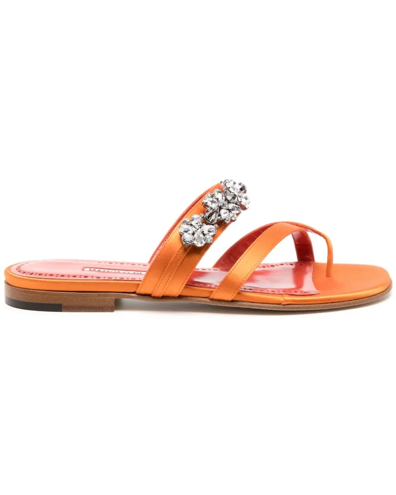 Manolo Blahnik Susa Sandalen - Orange Orange