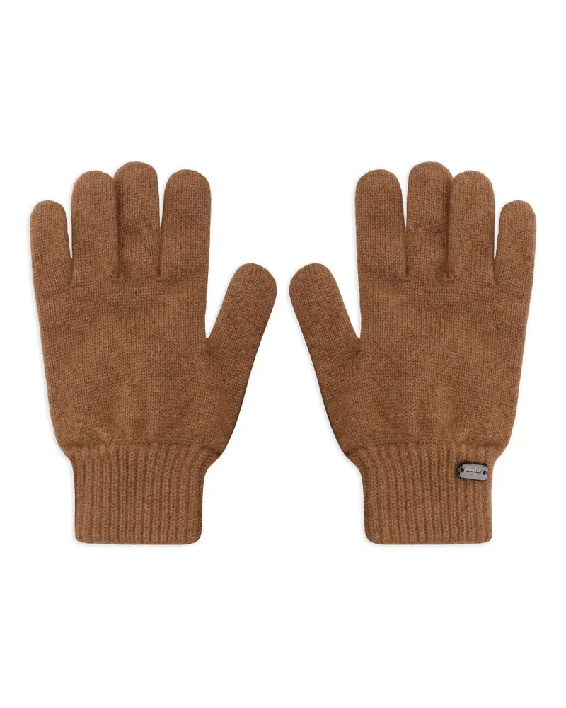 MOORER Easton cashmere gloves - Braun Braun