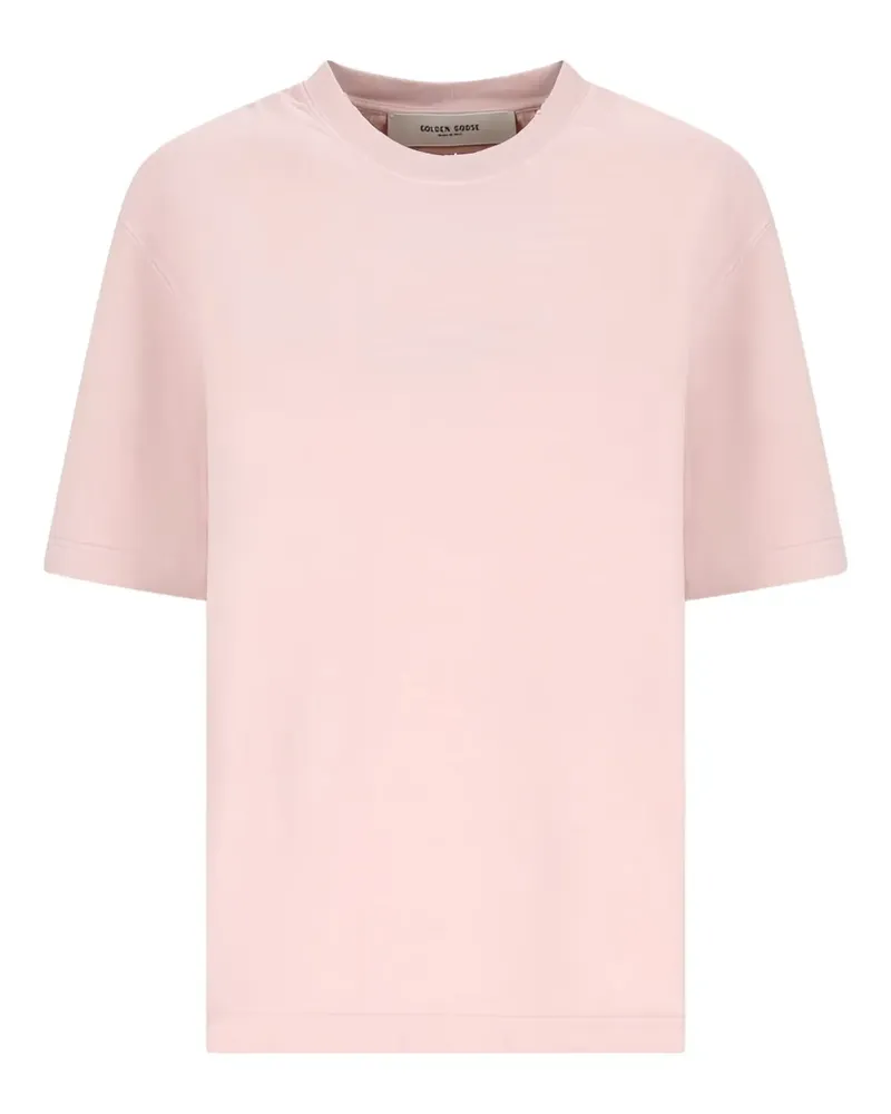 Golden Goose T-Shirt mit Logo - Rosa Rosa