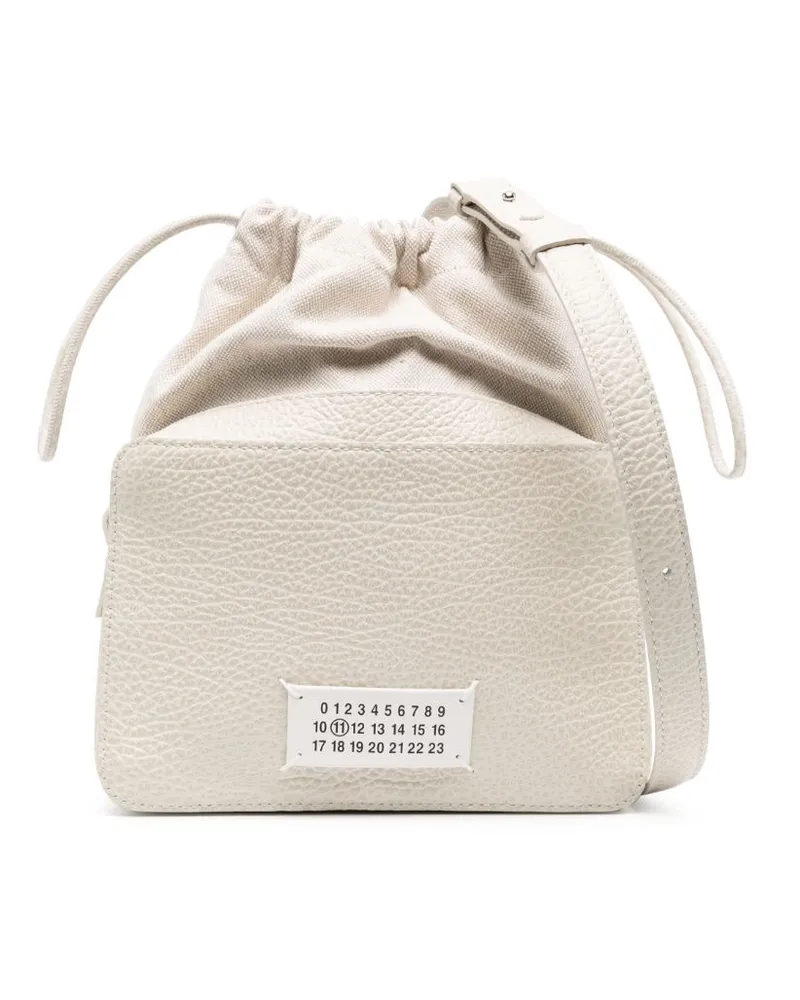 Maison Margiela Umhängetasche mit Logo-Applikation - Nude Nude