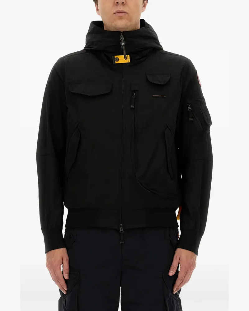 Parajumpers Gobi Hoodie mit Taschen - Schwarz Schwarz