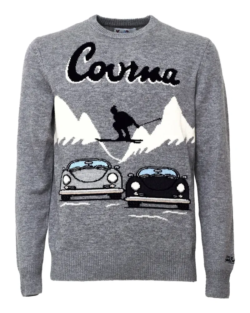 MC2 Saint Barth Heron Courma Pullover mit Intarsien-Muster - Grau Grau