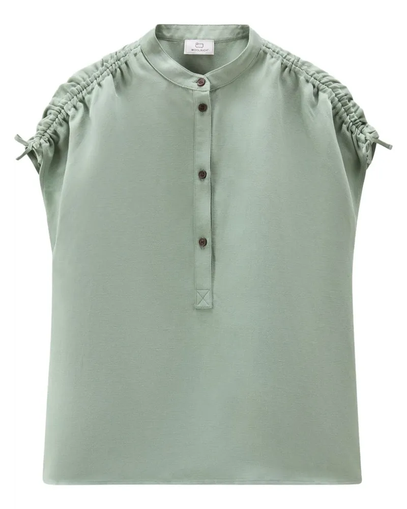 Woolrich Gerafftes Top - Grün Grün