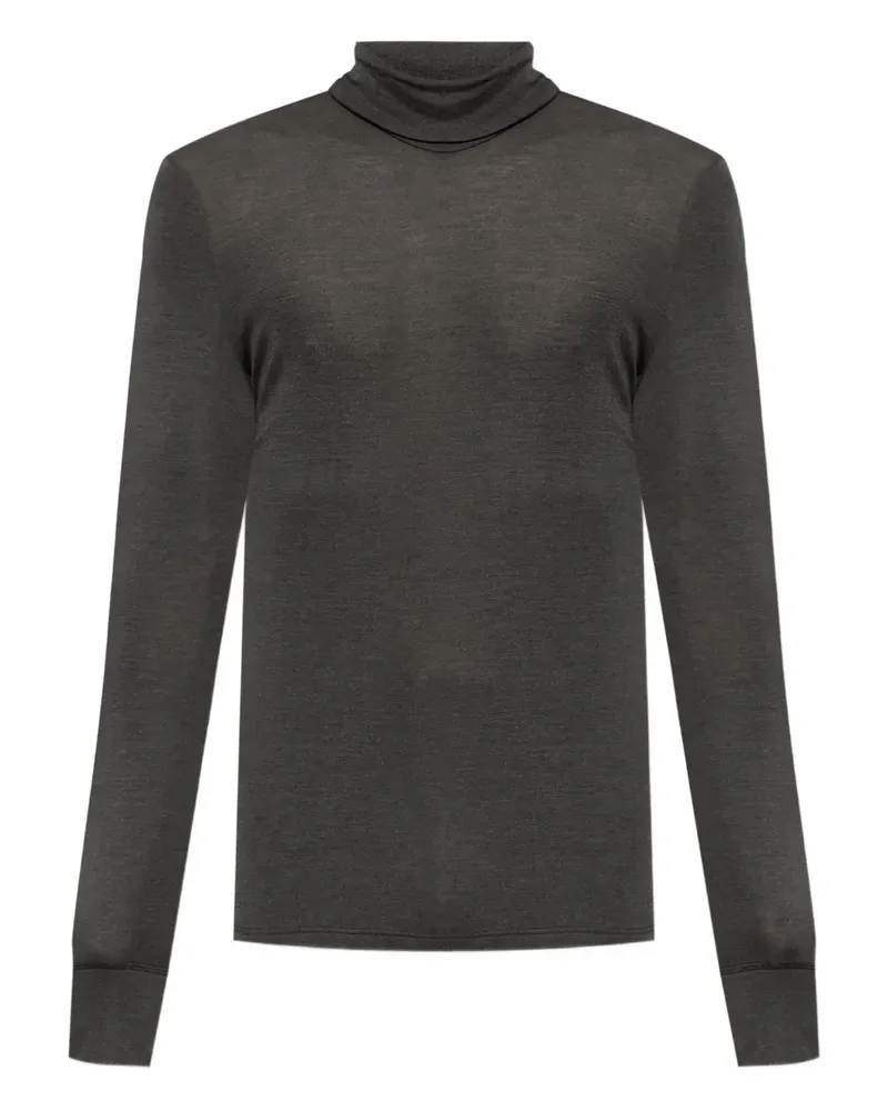 Hanro Langärmeliger Rollkragenpullover - Grau Grau