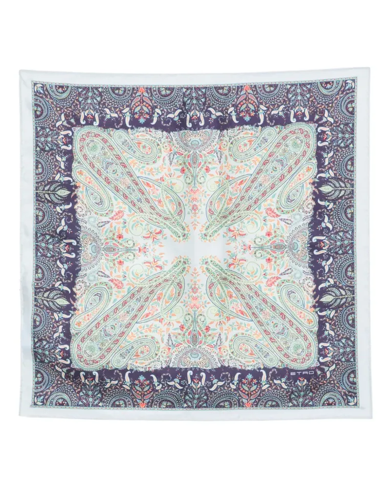 Etro paisley-print silk scarf - Nude Nude