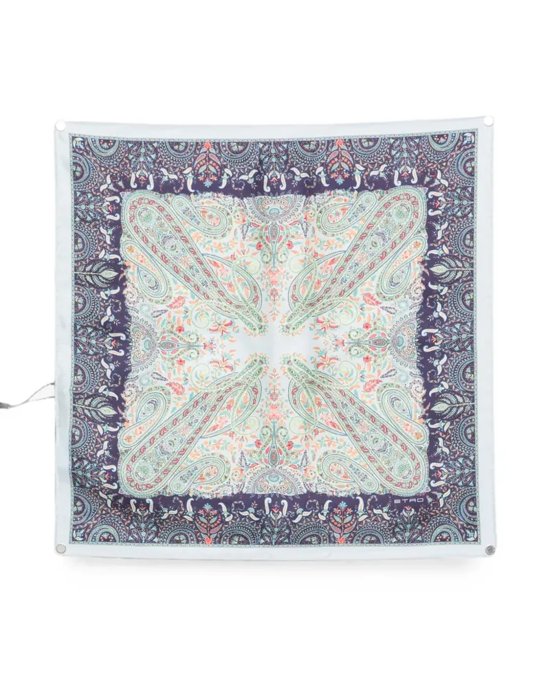 Etro paisley-print silk scarf - Nude Nude