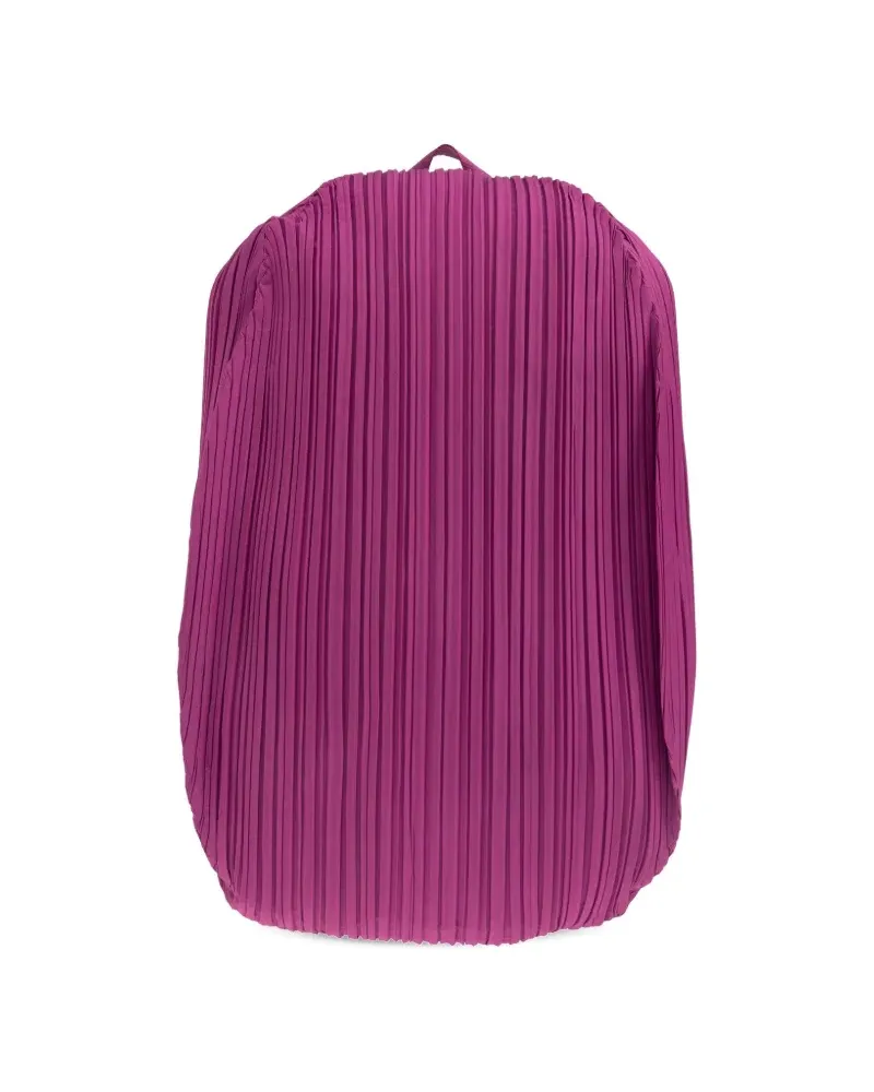 Issey Miyake Ovaler Rucksack mit Falten - Rosa Rosa