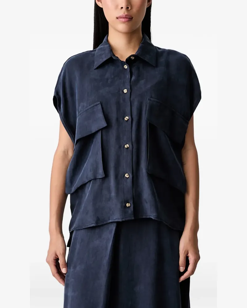 VICOLO flap-pocket shirt - Blau Blau