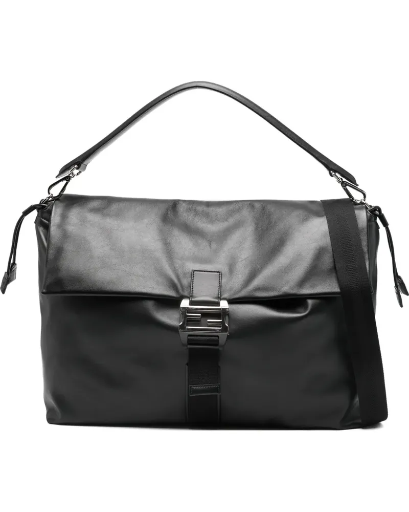Fendi maxi Flux buckle tote bag - Schwarz Schwarz