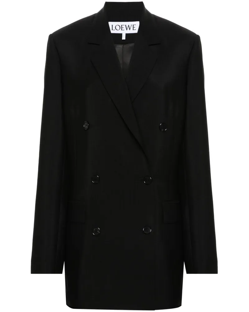 Loewe Doppelreihiger Blazer Schwarz