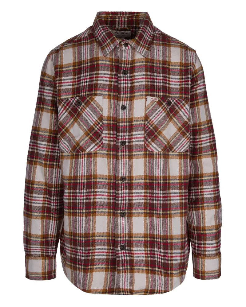 Filson Kariertes Hemd mit Tasche - Rot Rot