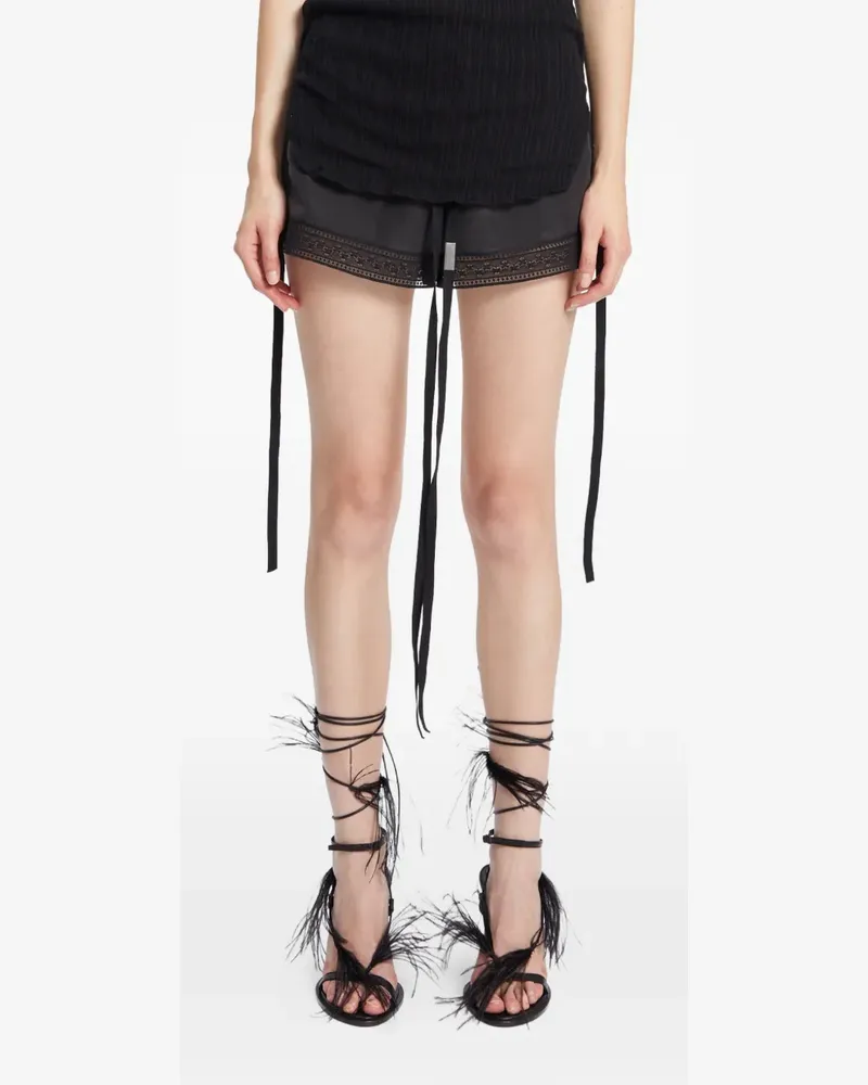 Ann Demeulemeester Elya Sandalen mit Federdetail - Schwarz Schwarz