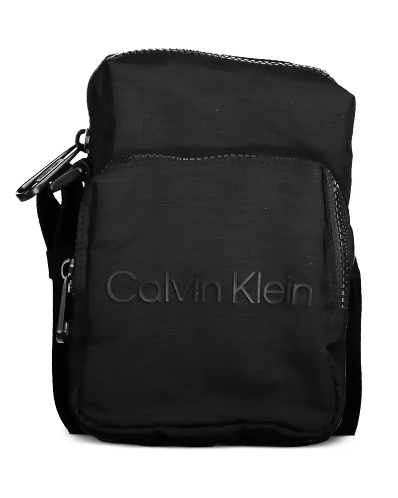 Calvin Klein logo-embossed shoulder bag - Schwarz Schwarz