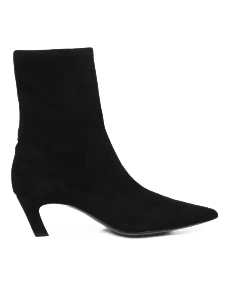 ash Viva pointed-toe ankle boots - Schwarz Schwarz