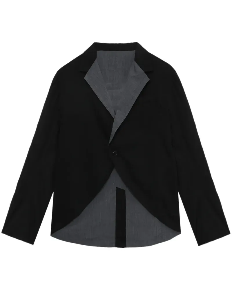 Yohji Yamamoto Jacke aus Baumwolle - Schwarz Schwarz
