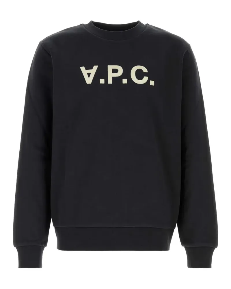 A.P.C. logo-print sweatshirt - Schwarz Schwarz