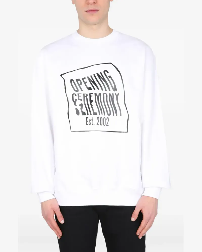 Opening Ceremony Sweatshirt mit Logo-Stickerei - Schwarz Schwarz