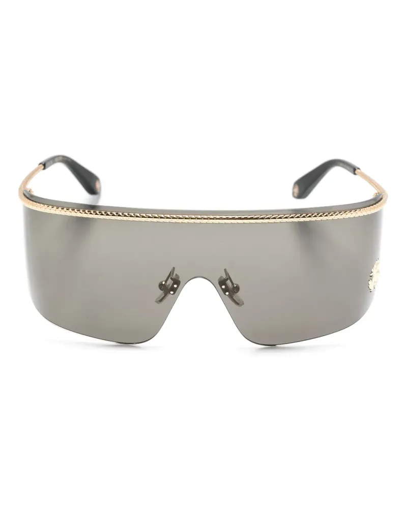 Roberto Cavalli Sonnenbrille mit Logo - Schwarz Schwarz