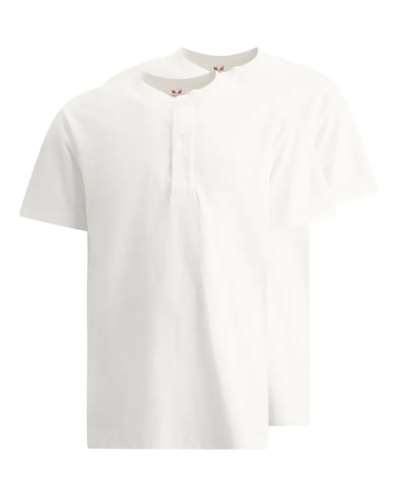 Beams Plus Henley T-Shirts (2er-Set) - Weiß Weiß