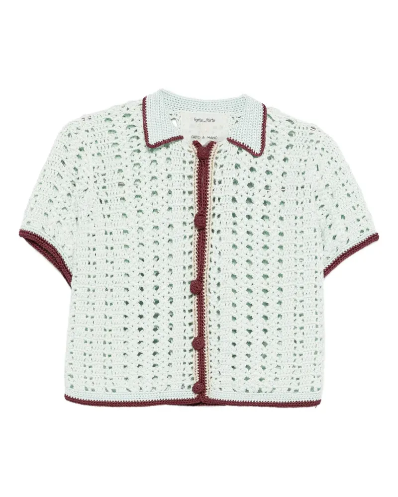 forte_forte Gehäkeltes Hemd - Blau Blau