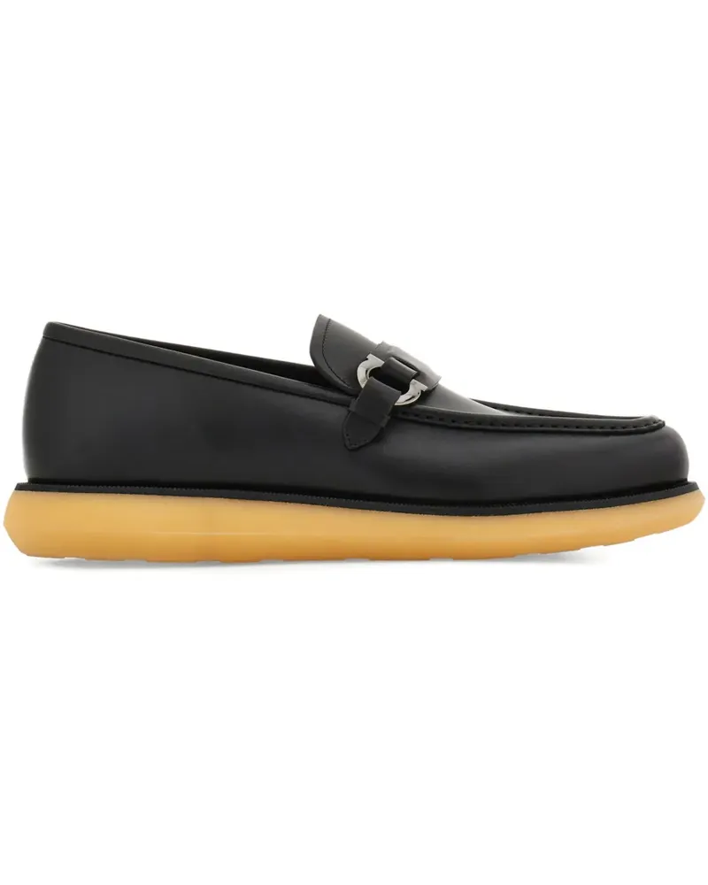 Ferragamo Loafer mit Gancini-Schild - Schwarz Schwarz