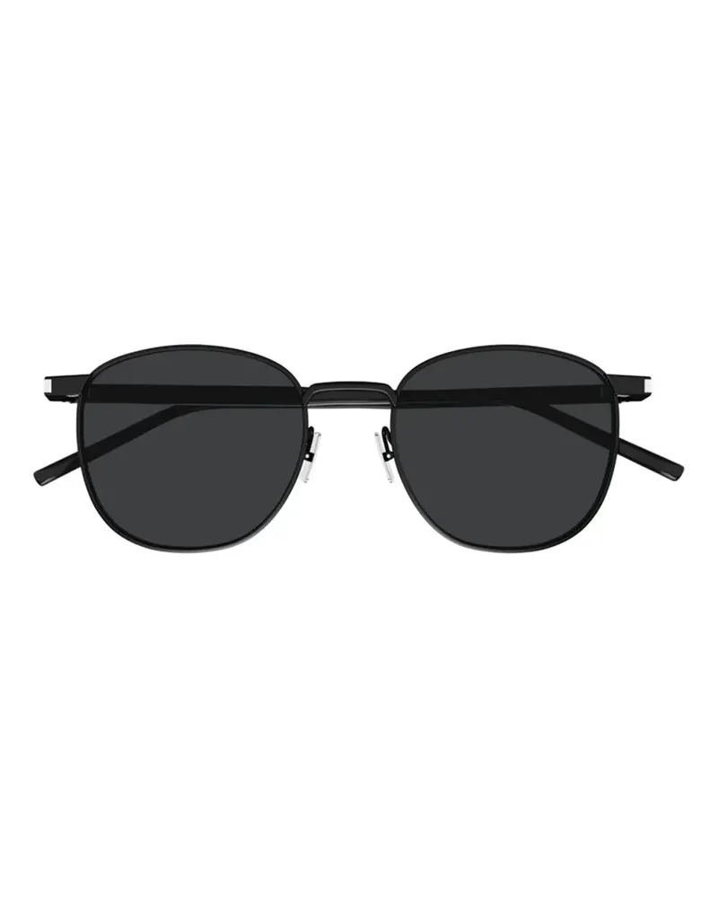 Saint Laurent Sonnenbrille mit rundem Gestell - Schwarz Schwarz