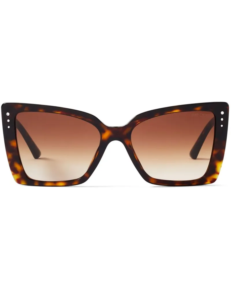 Jimmy Choo Lorea Cat-Eye-Sonnenbrille - Braun Braun