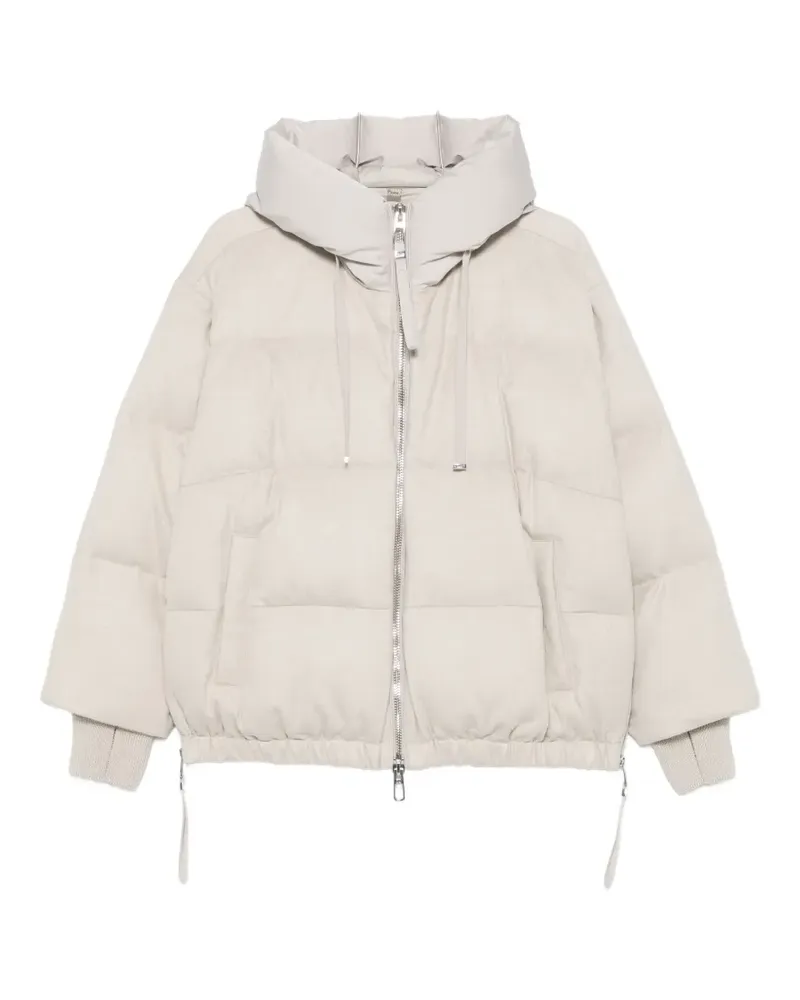 DUNO quilted hooded puffer jacket - Nude Nude