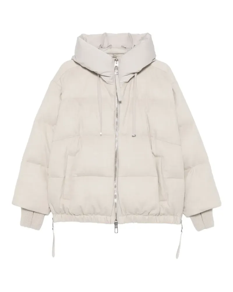 DUNO Gesteppte Kapuzenjacke - Nude Nude