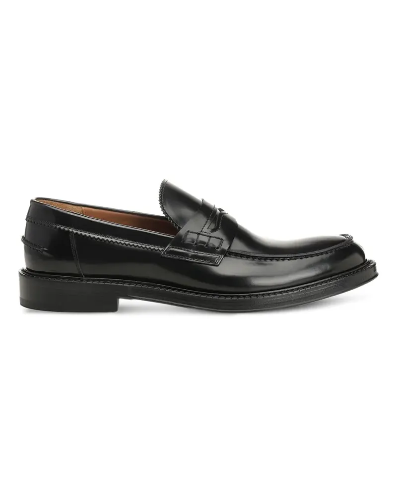 Corvari brushed-leather loafers - Schwarz Schwarz