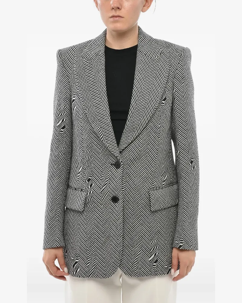 Stella McCartney flap-pocket blazer - Schwarz Schwarz