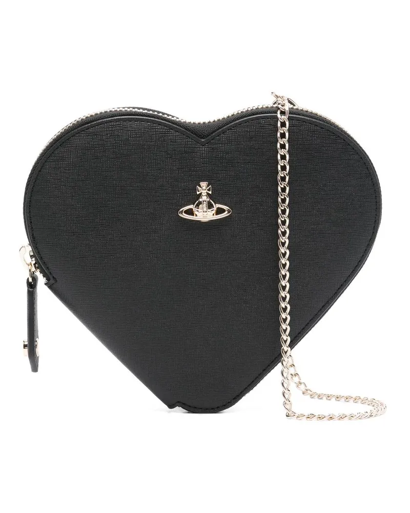 Vivienne Westwood New Heart Umhängetasche - Schwarz Schwarz