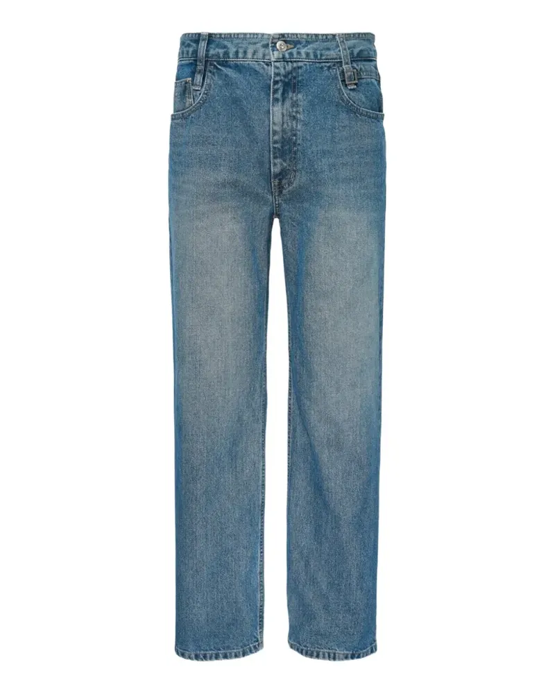 Wooyoungmi faded-effect straight-leg jeans - Blau Blau