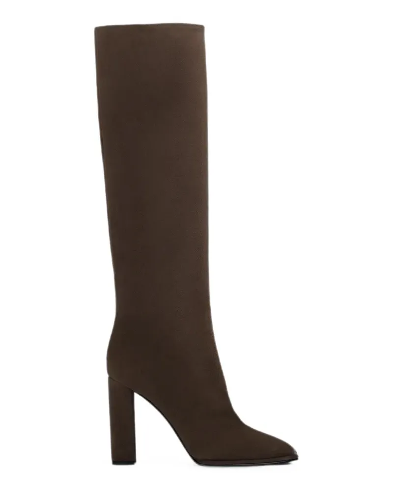 Le Silla Kniehohe Elsa Stiefel aus Wildleder - Braun Braun