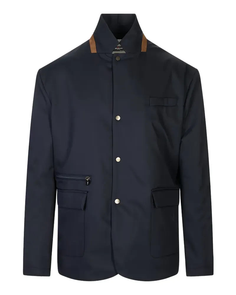 Kiton high-neck jacket - Blau Blau