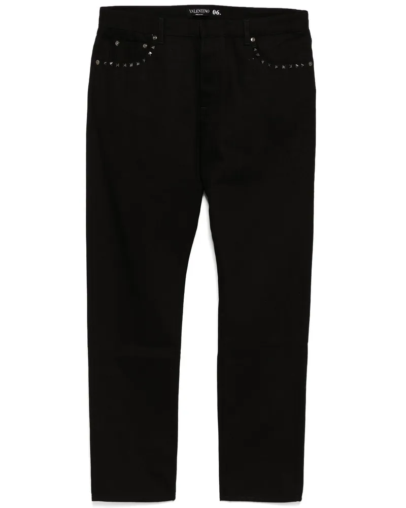 Valentino Garavani Jeans mit Rockstud-Nieten - Schwarz Schwarz