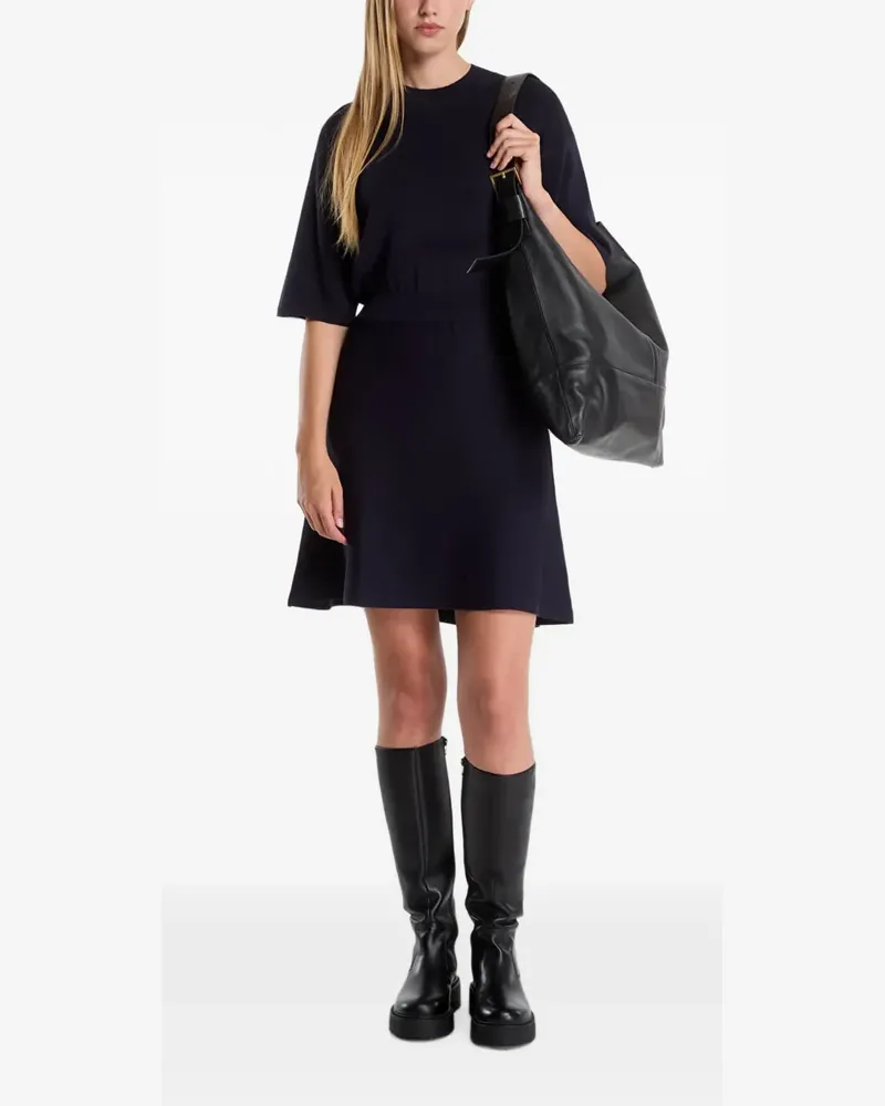 Samsøe & Samsøe Kurzärmeliges Satatiana Minikleid - Blau Blau