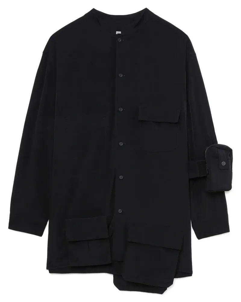 Yohji Yamamoto Hemd mit mehreren Taschen - Schwarz Schwarz