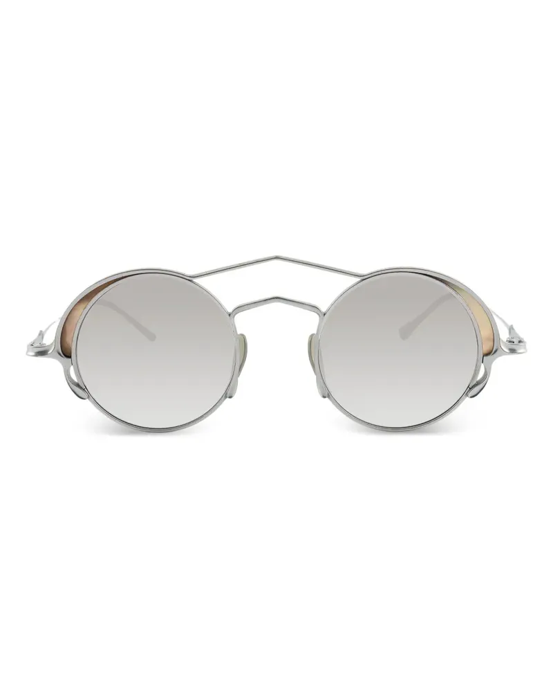 RIGARDS Runde Sonnenbrille aus Titan - Silber Silber