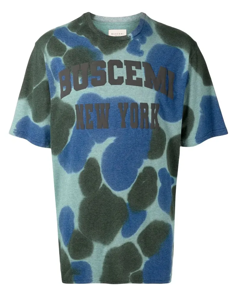 Buscemi T-Shirt mit Batikmuster - Blau Blau