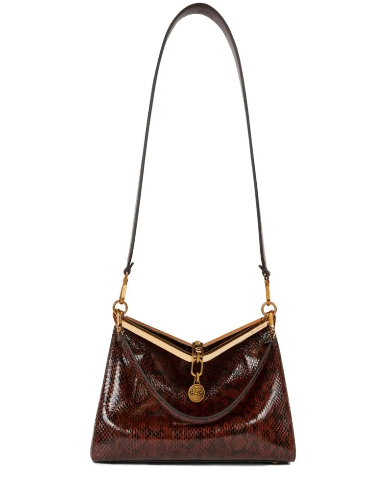 Etro Mittelgroße Vela Schultertasche - Braun Braun