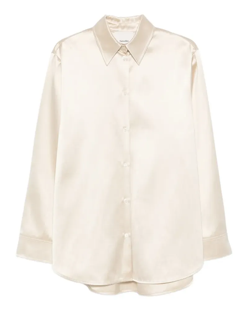 Nanushka Tanis Hemd mit Knopfverschluss - Nude Nude